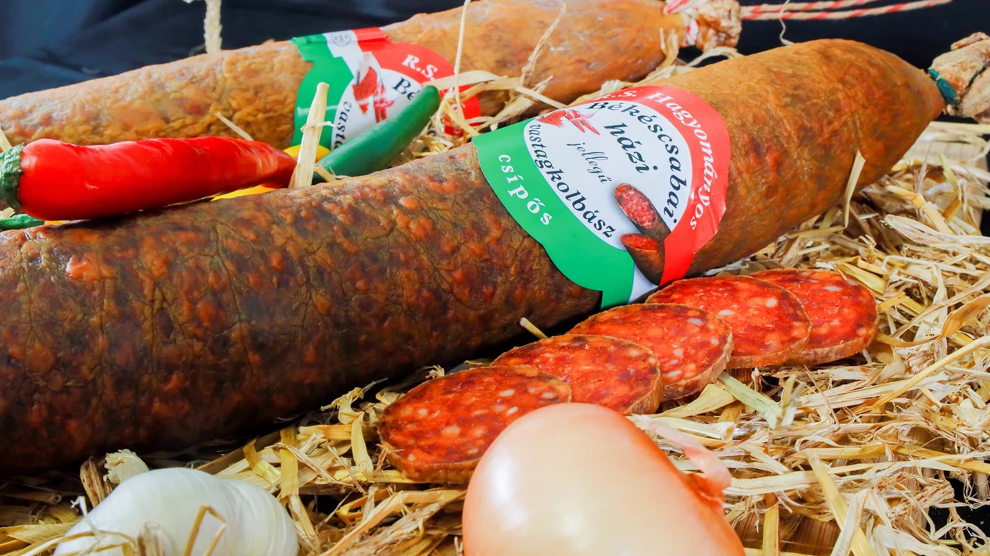 Békéscsabai vastagkolbász - csípős